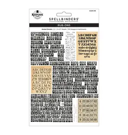 SPELLBINDERS SPELLBINDERS ESTHER GLAS NOTED DETAILS RUB-ON TRANSFERS