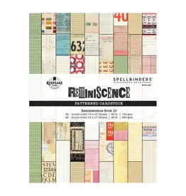 SPELLBINDERS SPELLBINDERS ESTHER GLAS REMINISCNECE BOOK 10 CARDSTOCK PACK
