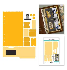 SPELLBINDERS SPELLBINDERS ESTHER GLAS PAGE WITH FLAP POCKET ETCHED DIE SET