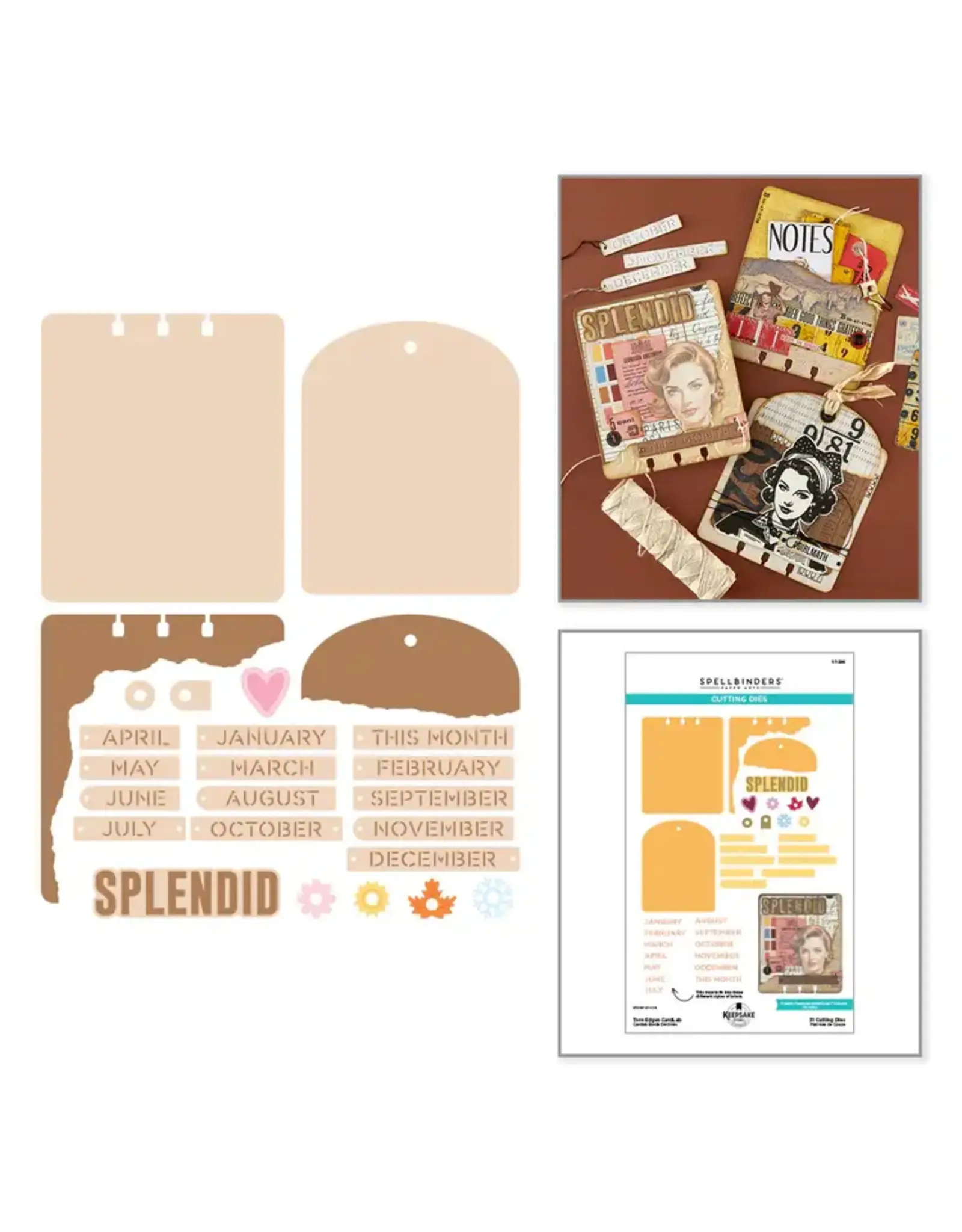 SPELLBINDERS SPELLBINDERS ESTHER GLAS TORN EDGES CARDLAB ETCHED DIE SET