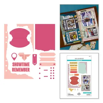 SPELLBINDERS SPELLBINDERS ESTHER GLAS TORN EDGES WITH TAG ETCHED DIE SET