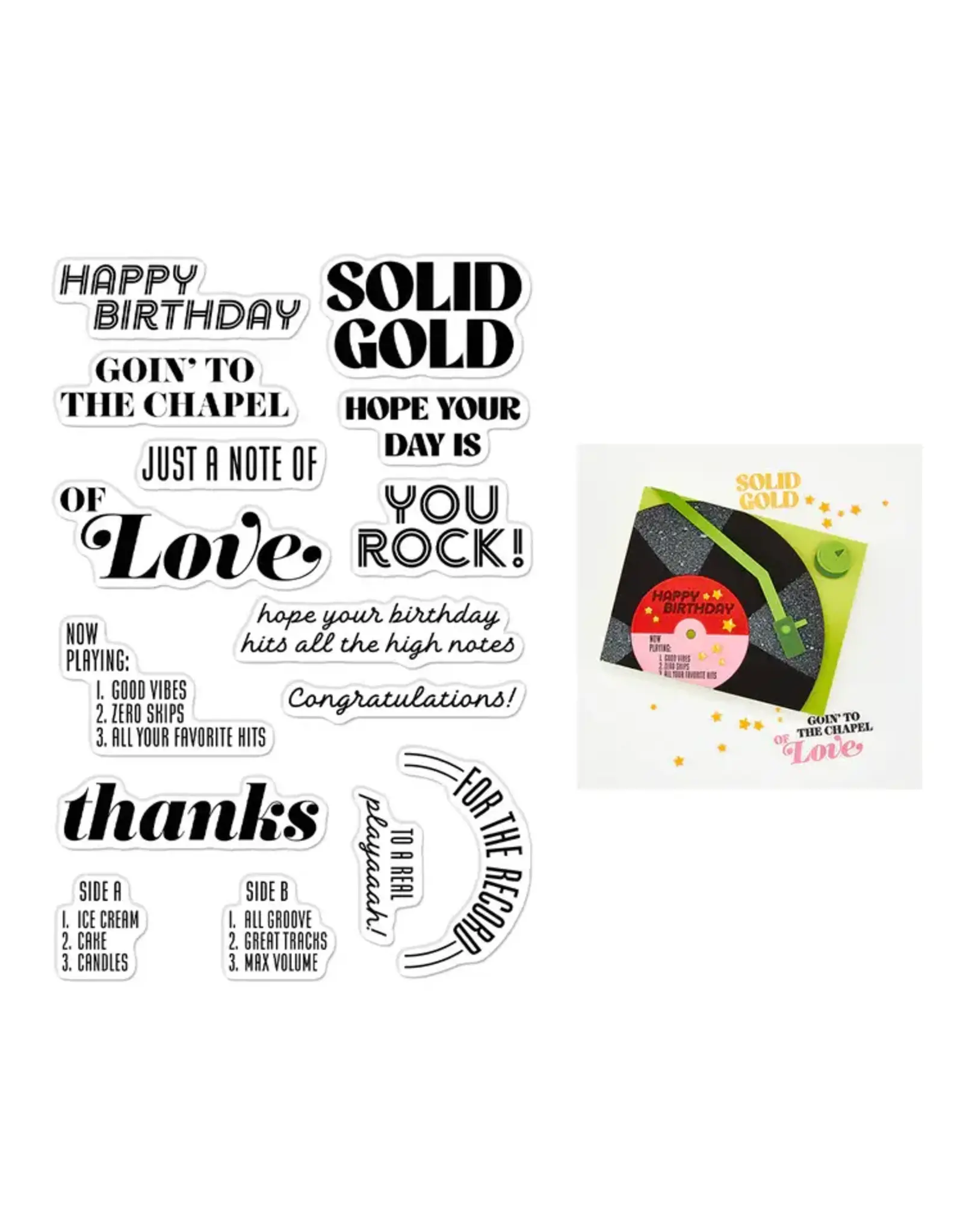 HERO ARTS HERO ARTS SOLID GOLD CLEAR STAMP SET