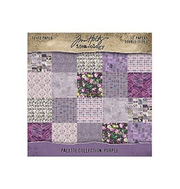 ADVANTUS TIM HOLTZ IDEA-OLOGY PALETTE COLLECTION PURPLE 12x12 DOUBLE SIDED CARDSTOCK