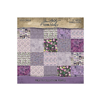 ADVANTUS TIM HOLTZ IDEA-OLOGY PALETTE COLLECTION PURPLE 12x12 DOUBLE SIDED CARDSTOCK