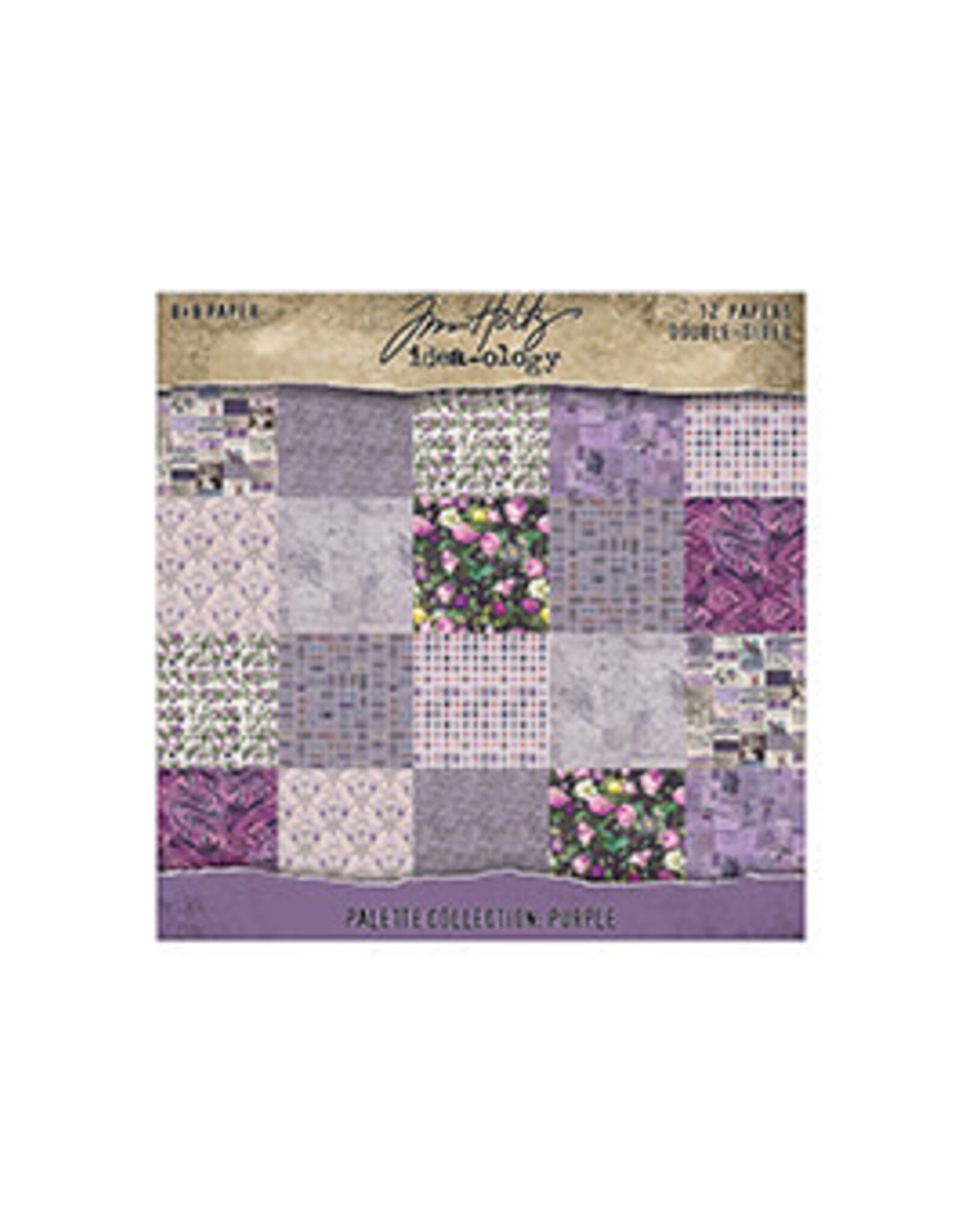 ADVANTUS TIM HOLTZ IDEA-OLOGY PALETTE COLLECTION PURPLE 8x8 DOUBLE SIDED CARDSTOCK