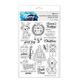 RANGER RANGER SIMON HURLEY CREATE CHRISTMAS PETS CLEAR STAMP SET