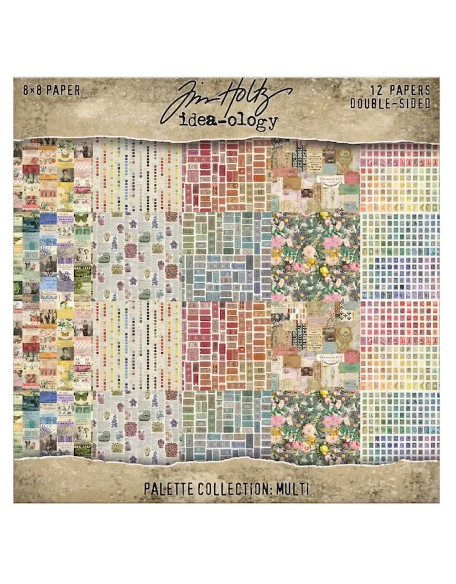 ADVANTUS TIM HOLTZ IDEA-OLOGY PALETTE COLLECTION MULTI 8x8 DOUBLE SIDED CARDSTOCK