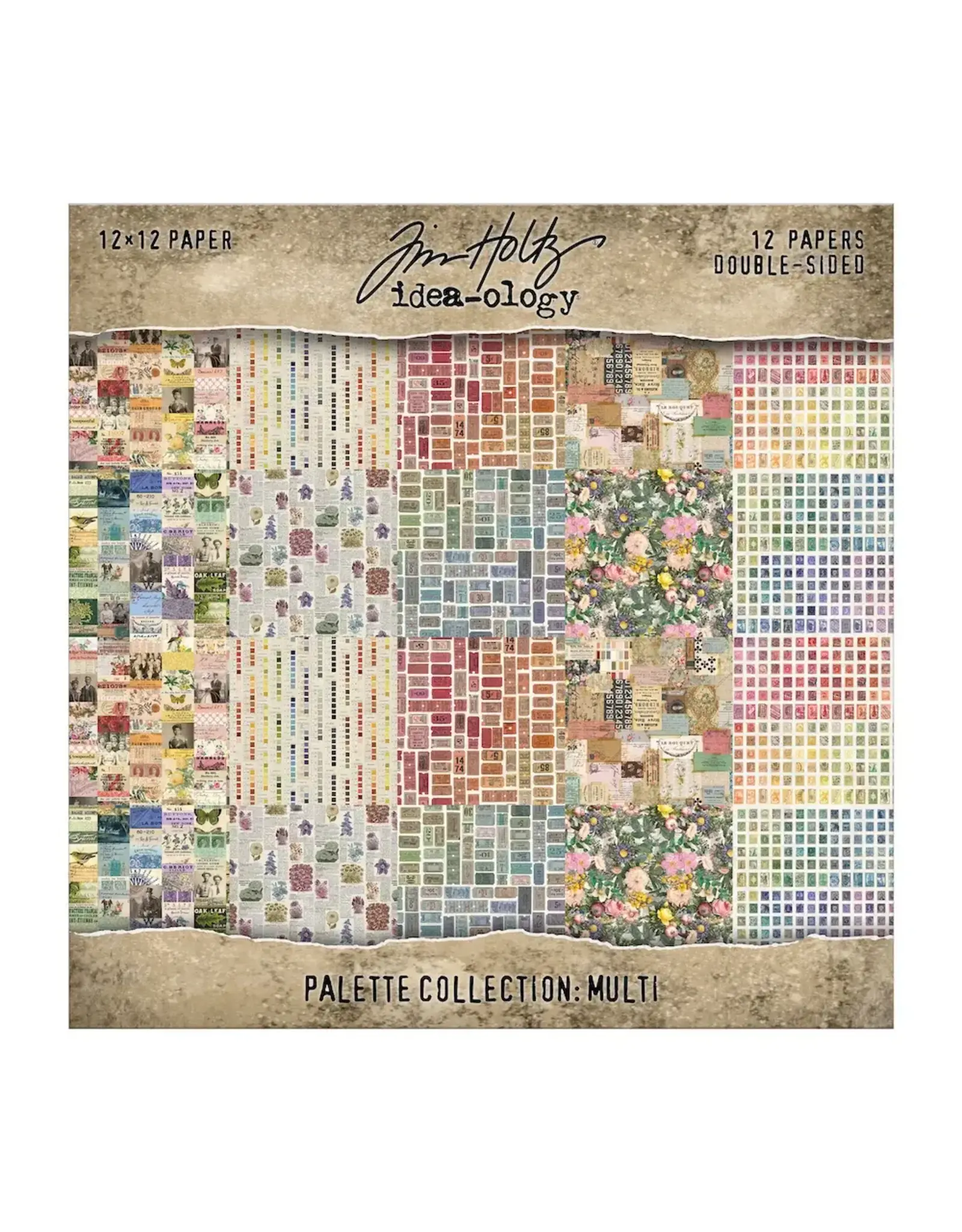 ADVANTUS TIM HOLTZ IDEA-OLOGY PALETTE COLLECTION MULTI 12x12 DOUBLE SIDED CARDSTOCK