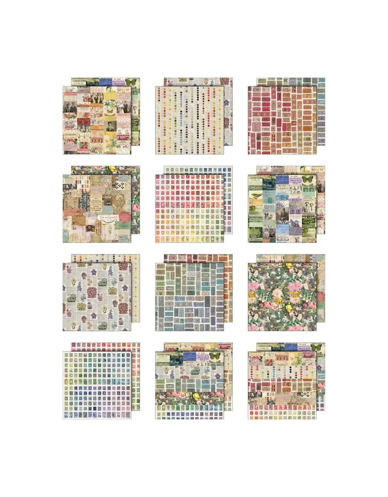 ADVANTUS TIM HOLTZ IDEA-OLOGY PALETTE COLLECTION MULTI 12x12 DOUBLE SIDED CARDSTOCK