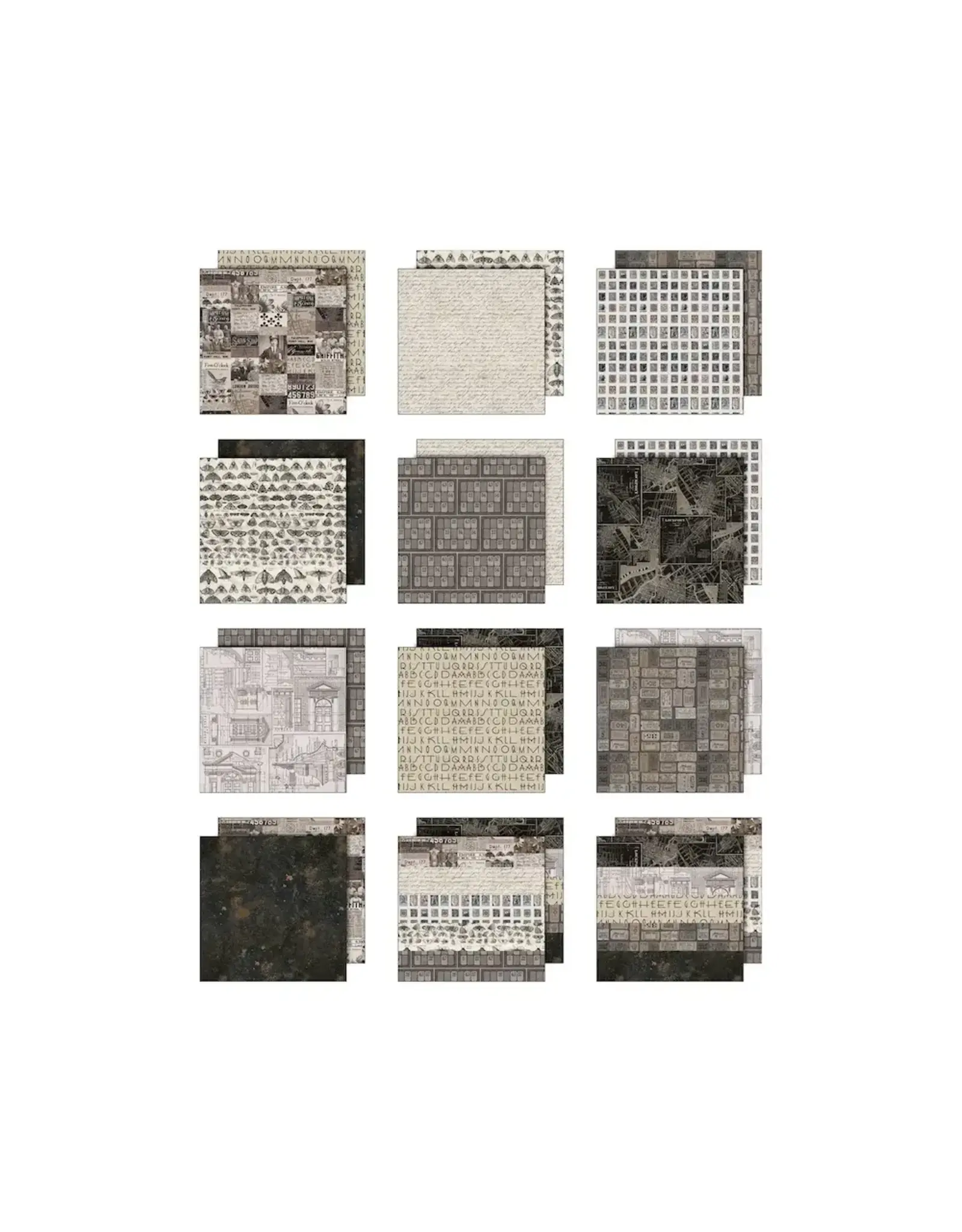 ADVANTUS TIM HOLTZ IDEA-OLOGY PALETTE COLLECTION CHARCOAL 8x8 DOUBLE SIDED CARDSTOCK