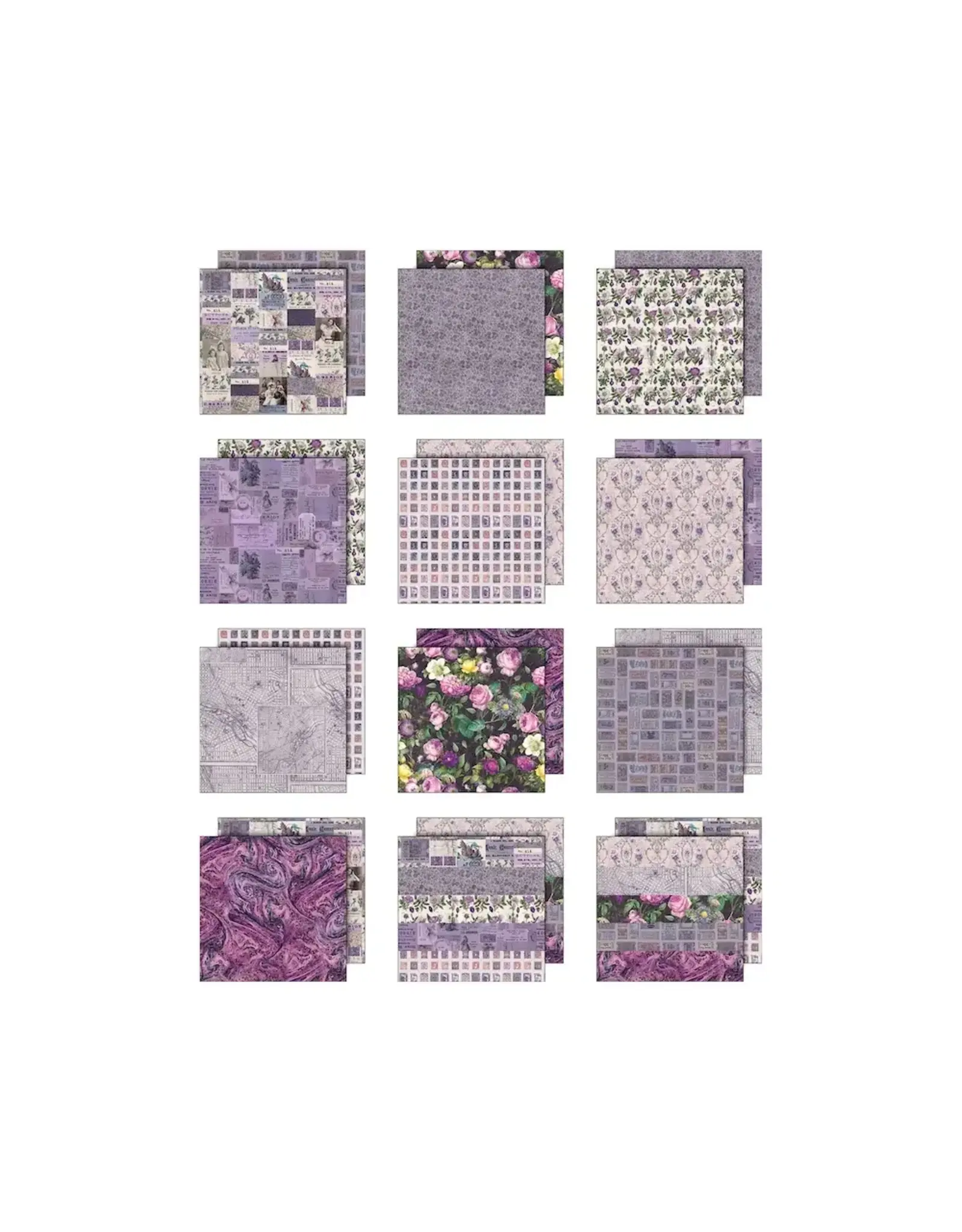 ADVANTUS TIM HOLTZ IDEA-OLOGY PALETTE COLLECTION PURPLE 8x8 DOUBLE SIDED CARDSTOCK