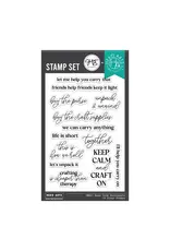 HERO ARTS HERO ARTS KEEP CALM SENTIMENTS CLEAR STAMP SET
