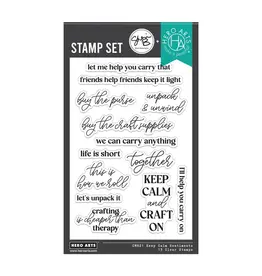 HERO ARTS HERO ARTS KEEP CALM SENTIMENTS CLEAR STAMP SET
