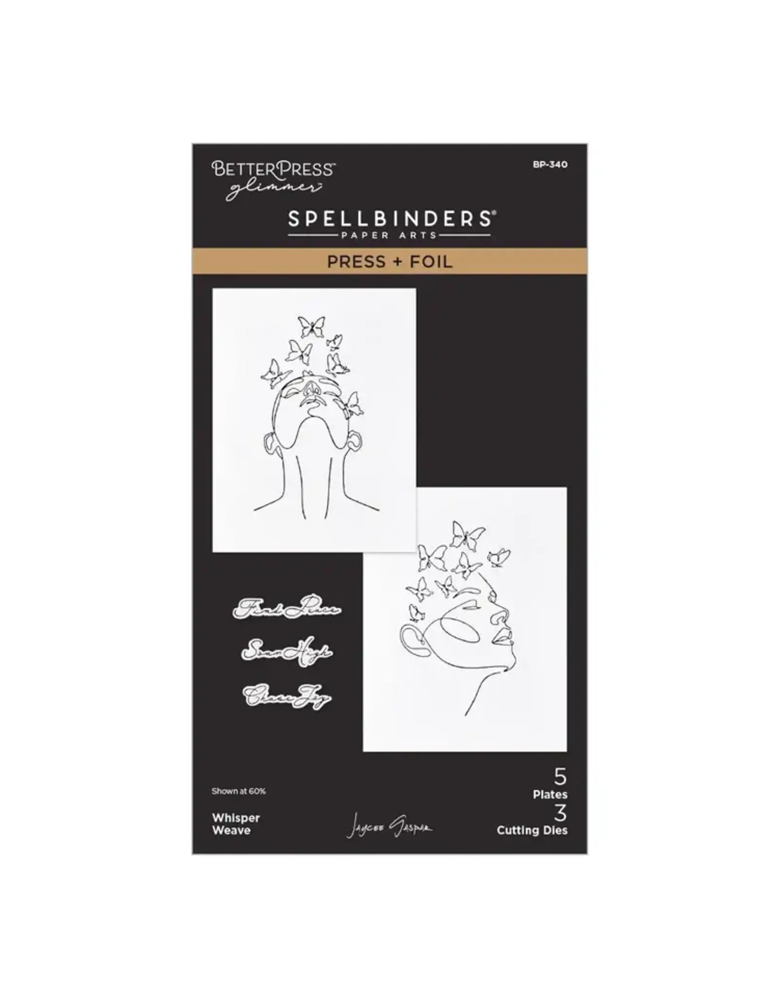 SPELLBINDERS SPELLBINDERS BETTERPRESS JAYCEE GASPAR WHISPER WEAVE PRESS + FOIL PLATE