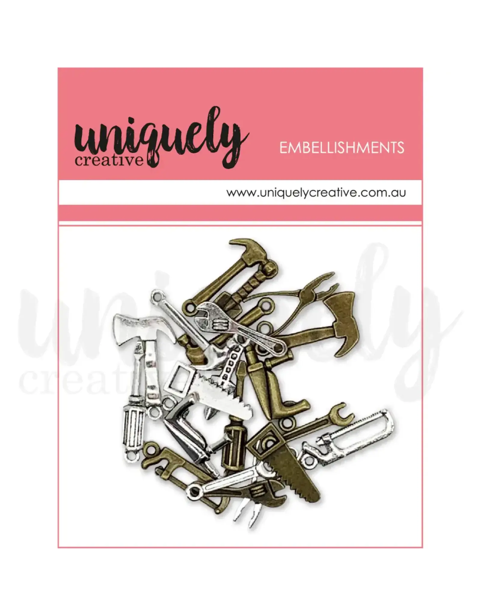 UNIQUELY CREATIVE UNIQUELY CREATIVE TINY TOOL METAL EMBELLISHMENTS