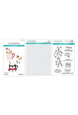 SPELLBINDERS SPELLBINDERS MERRY MUGS AND KISSES CLEAR STAMP, DIE & STENCIL SET BUNDLE