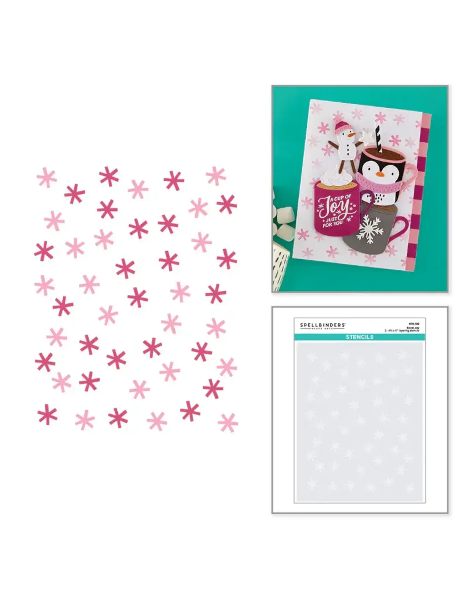 SPELLBINDERS SPELLBINDERS SNOW JOY STENCIL SET