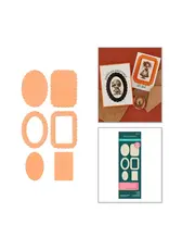 SPELLBINDERS SPELLBINDERS SCALLOPED FRAMES 3D EMBOSSING FOLDER AND DIE SET
