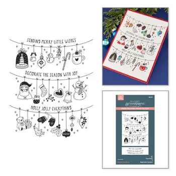 SPELLBINDERS SPELLBINDERS BETTERPRESS DECORATE THE SEASON REGISTRATION PRESS + FOIL PLATE