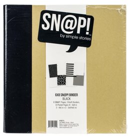 SIMPLE STORIES SIMPLE STORIES SN@P! BLACK BINDER ALBUM 6X8