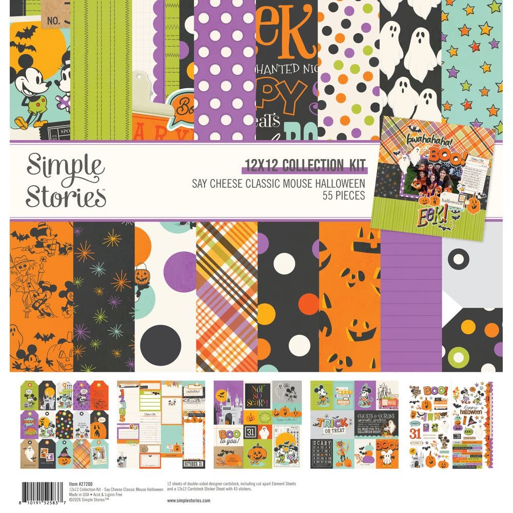 SIMPLE STORIES SIMPLE STORIES SAY CHEESE HALLOWEEN 12x12 COLLECTION KIT