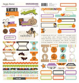 SIMPLE STORIES SIMPLE STORIES SAY CHEESE HALLOWEEN 12x12 CARDSTOCK STICKERS