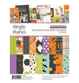 SIMPLE STORIES SIMPLE STORIES SAY CHEESE HALLOWEEN 6x8 PAPER PAD 24 SHEETS