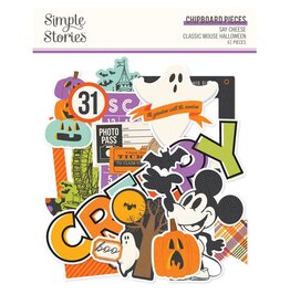 SIMPLE STORIES SIMPLE STORIES SAY CHEESE HALLOWEEN CHIPBOARD PIECES 61/PK