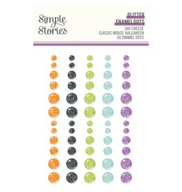 SIMPLE STORIES SIMPLE STORIES SAY CHEESE HALLOWEEN GLITTER ENAMEL DOTS