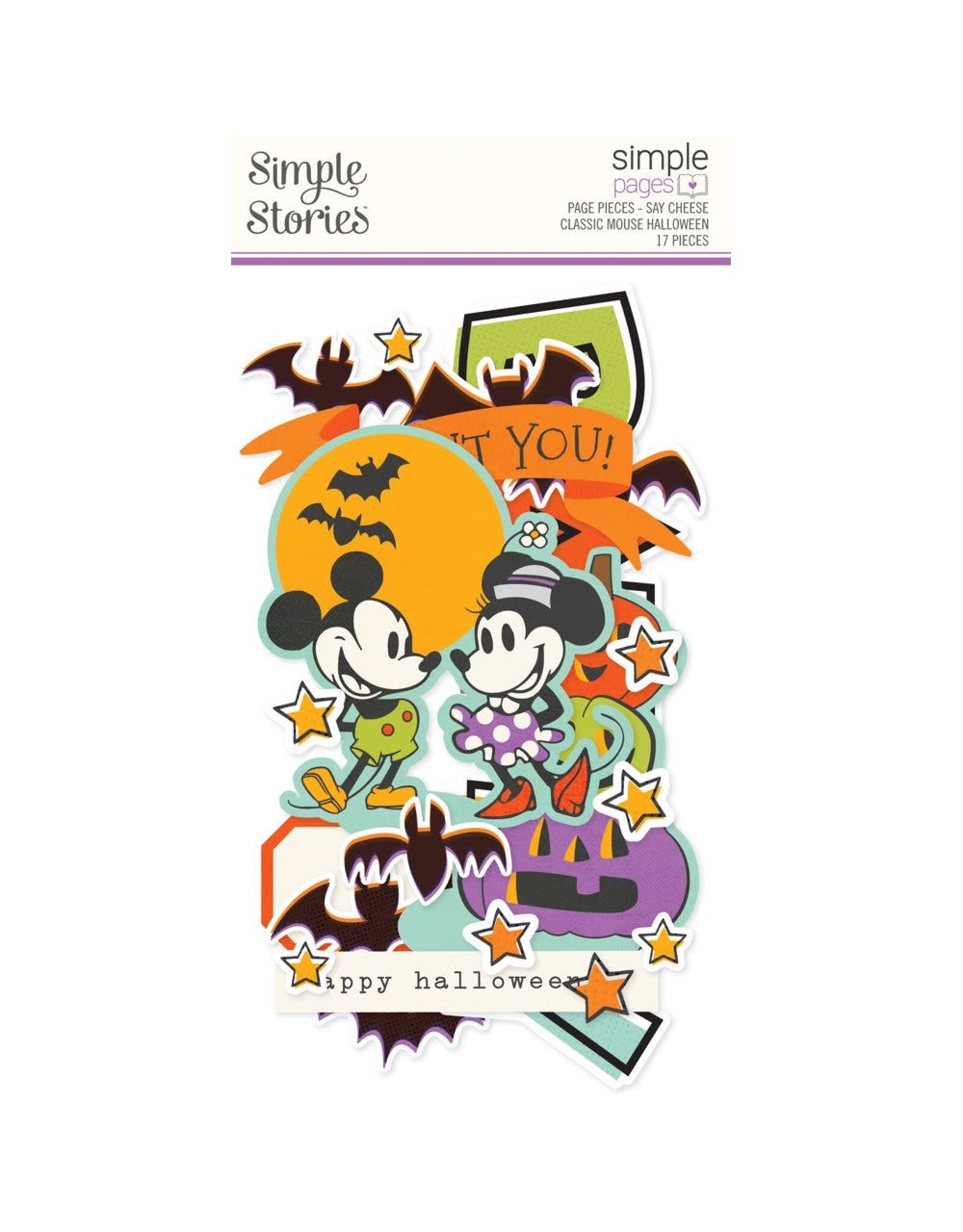 SIMPLE STORIES SIMPLE STORIES SIMPLE PAGES SAY CHEESE HALLOWEEN PAGE PIECES 17/PK