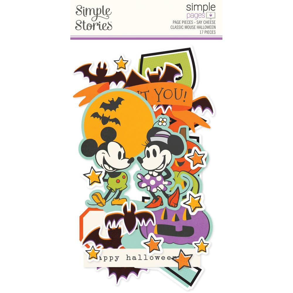 SIMPLE STORIES SIMPLE STORIES SIMPLE PAGES SAY CHEESE HALLOWEEN PAGE PIECES 17/PK