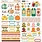 SIMPLE STORIES SIMPLE STORIES PUMPKINS & PLAID 12x12 CARDSTOCK STICKERS