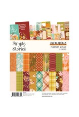SIMPLE STORIES SIMPLE STORIES PUMPKINS & PLAID 6x8 PAPER PAD 24 SHEETS