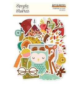 SIMPLE STORIES SIMPLE STORIES PUMPKINS & PLAID BITS & PIECES 104/PK