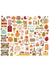 SIMPLE STORIES SIMPLE STORIES PUMPKINS & PLAID BITS & PIECES 104/PK