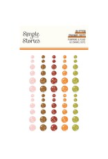 SIMPLE STORIES SIMPLE STORIES PUMPKINS & PLAID GLITTER ENAMEL DOTS
