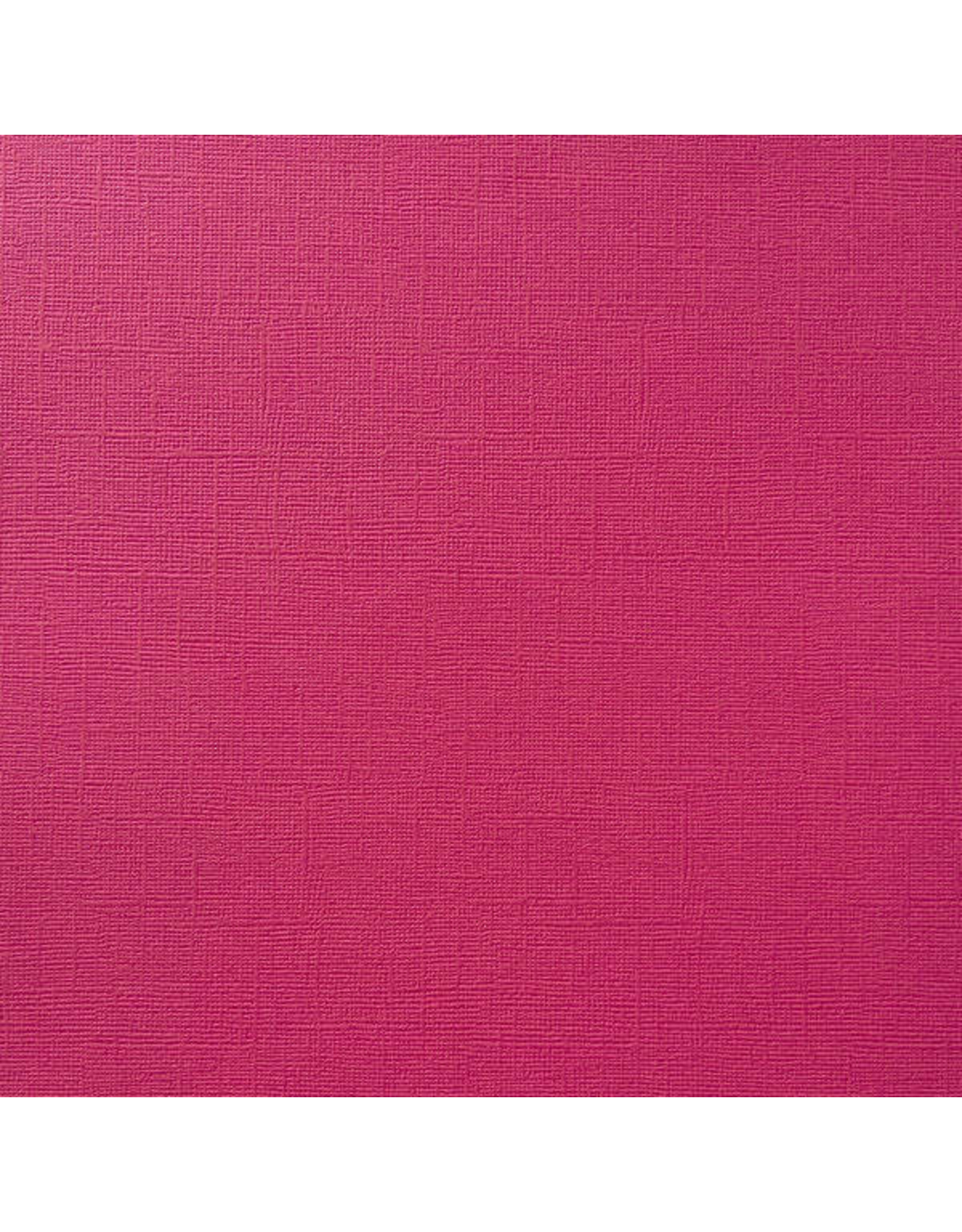 ENCORE PAPER ENCORE PAPER CANVAS TEXTURE HOT PINK CARDSTOCK 12x12