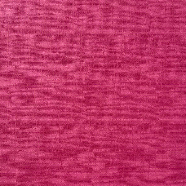 ENCORE PAPER ENCORE PAPER CANVAS TEXTURE HOT PINK CARDSTOCK 12x12