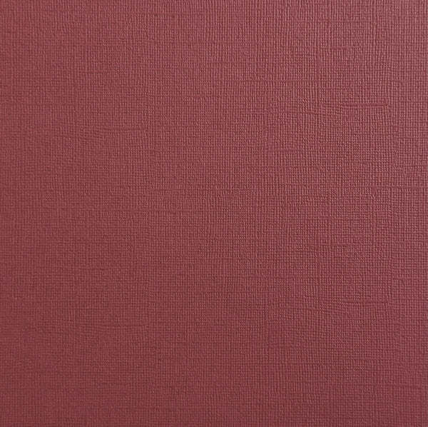 ENCORE PAPER ENCORE PAPER CANVAS TEXTURE RED WINE CARDSTOCK 12x12
