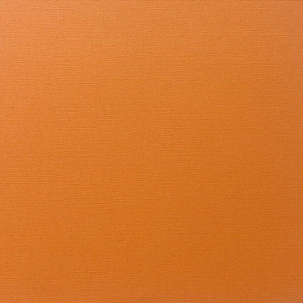 ENCORE PAPER ENCORE PAPER CANVAS TEXTURE ORANGE TAFFY CARDSTOCK 12x12