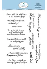 ELIZABETH CRAFT DESIGNS ELIZABETH CRAFT DESIGNS BLOOM WILDLY SENTIMENTS CLEAR STAMP SET