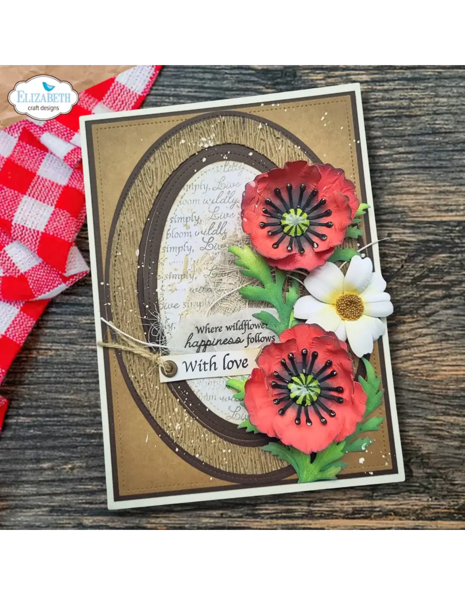 ELIZABETH CRAFT DESIGNS ELIZABETH CRAFT DESIGNS BLOOM WILDLY SENTIMENTS CLEAR STAMP SET