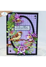ELIZABETH CRAFT DESIGNS ELIZABETH CRAFT DESIGNS BLOOM WILDLY SENTIMENTS CLEAR STAMP SET