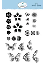 ELIZABETH CRAFT DESIGNS ELIZABETH CRAFT DESIGNS BLOOM WILDLY FLOWER CENTERS 3 CLEAR STAMP SET