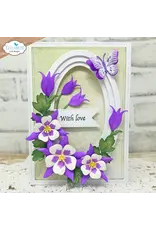 ELIZABETH CRAFT DESIGNS ELIZABETH CRAFT DESIGNS BLOOM WILDLY FLOWER CENTERS 3 CLEAR STAMP SET