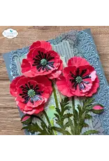 ELIZABETH CRAFT DESIGNS ELIZABETH CRAFT DESIGNS BLOOM WILDLY FLOWER CENTERS 3 CLEAR STAMP SET