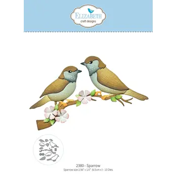 ELIZABETH CRAFT DESIGNS ELIZABETH CRAFT DESIGNS BLOOM WILDLY SPARROW DIE SET