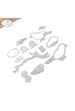 ELIZABETH CRAFT DESIGNS ELIZABETH CRAFT DESIGNS BLOOM WILDLY SPARROW DIE SET