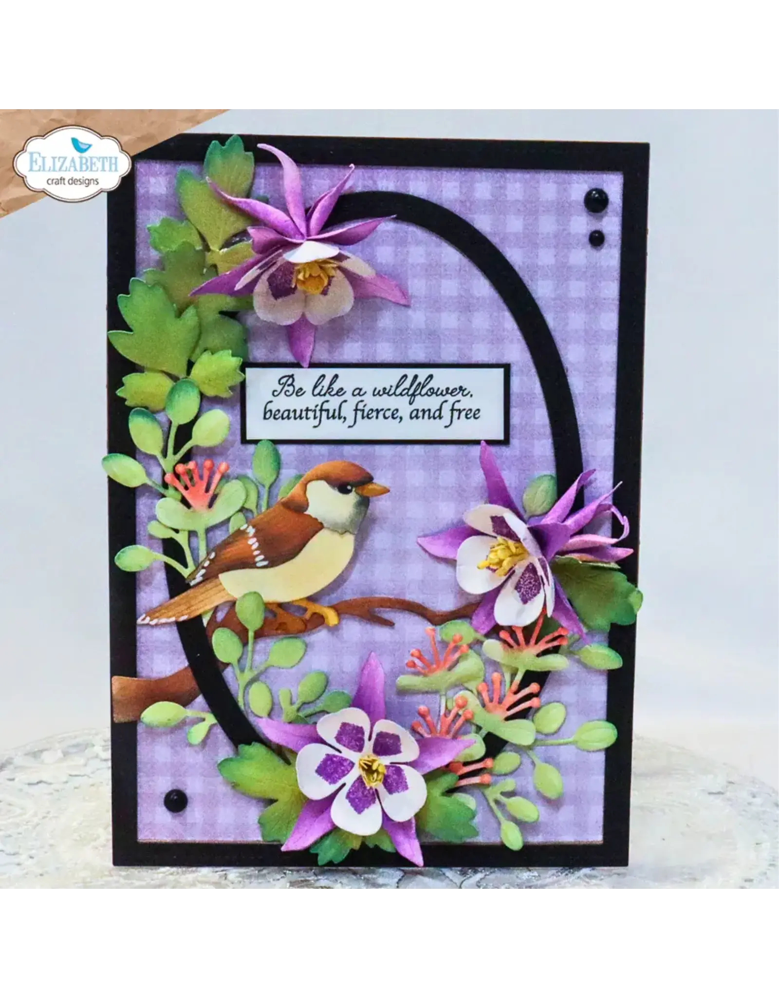 ELIZABETH CRAFT DESIGNS ELIZABETH CRAFT DESIGNS BLOOM WILDLY SPARROW DIE SET