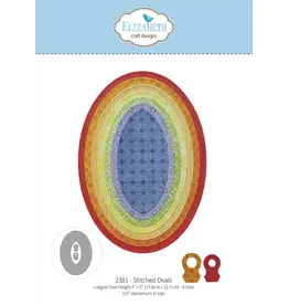 ELIZABETH CRAFT DESIGNS ELIZABETH CRAFT DESIGNS BLOOM WILDLY STITCHED OVALS DIE SET